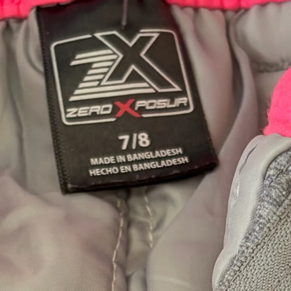 ZeroXposur Silver Girls’ Snowboard Snow Ski Pants - Like New - Size 7/8